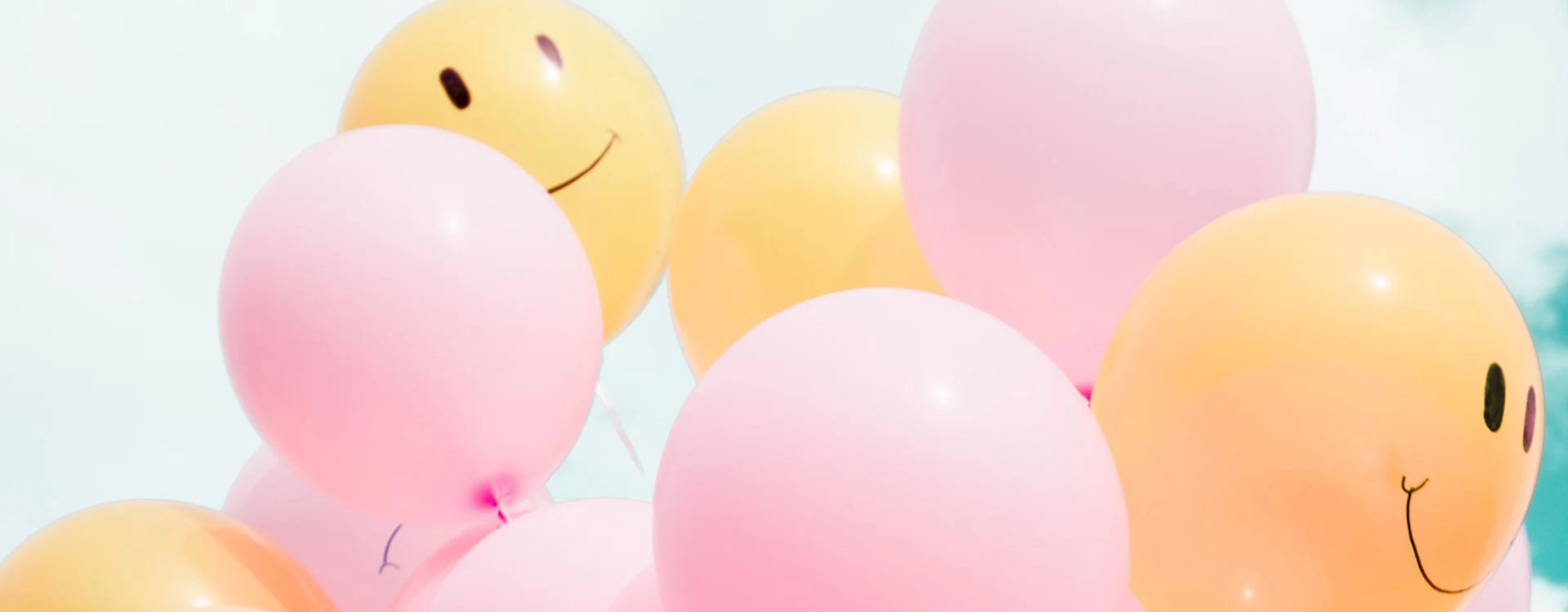 Ballons with smiley