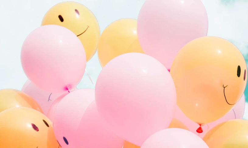 Ballons with smiley